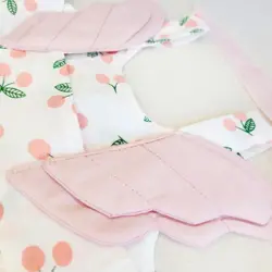 پیراهن دخترانه بالدار به همراه کلاه طرح گیلاس | فرشته‌گونه