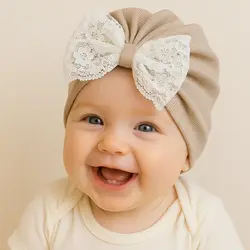 توربان دخترانه پاپیون دار برند ماوی | خاص و شیک