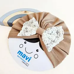 توربان دخترانه پاپیون دار برند ماوی | خاص و شیک