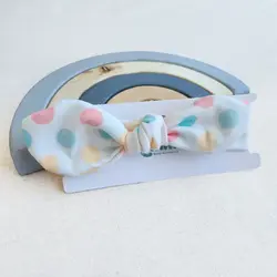 هدبند دخترانه طرح خال دار رنگی برند Maato | اکسسوری زیبا