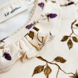 بادی دخترانه آستین بلند طرح شاتوت برند Lil Atelier