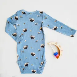 بادی آستین بلند کبریتی طرح راسو برند Name It