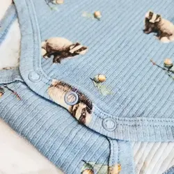 بادی آستین بلند کبریتی طرح راسو برند Name It