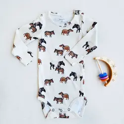 بادی آستین بلند طرح مورچه خوار برند Name It | راحت و شیک