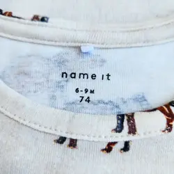 بادی آستین بلند طرح مورچه خوار برند Name It | راحت و شیک