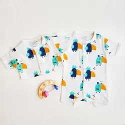 رامپر طرح پرنده کد 10071 | خرید فوری لباس نوزادی شیک