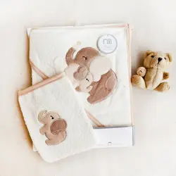 ست حوله 2 تکه طرح فیل برند مادرکر | تحویل روز