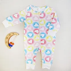 سرهمی دو زیپ طرح قلب‌های رنگی برند H&M | ارمغان زیبایی