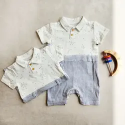 رامپر مجلسی پسرانه طرح ماه و ستاره برند Redtag Baby