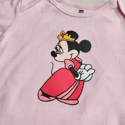 بادی آستین کوتاه دخترانه طرح میکی موس برند Hema | قیمت مناسب