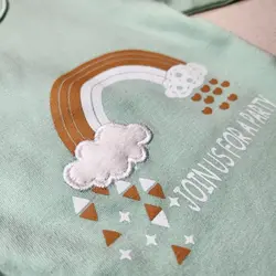 ست 4 تکه طرح رنگین کمان برند بی بی وان | خرید سرویس باز