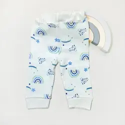 شلوار تمام چاپ طرح رنگین کمان برند بی بی وان | توتوبیبی