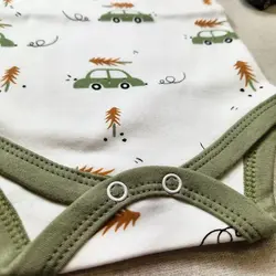 بادی آستین کوتاه پسرانه طرح ماشین برند بی بی وان | قیمت و خرید