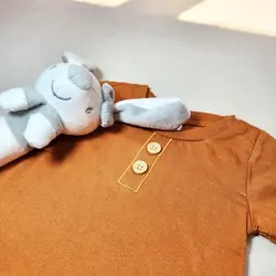 رامپر وارداتی پسرانه رنگ شتری برند Mimi Threads | خرید و قیمت