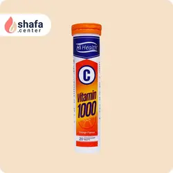قرص جوشان 1000 میلی گرم ویتامین c های هلث با طعم پرتقال - 20 عدد