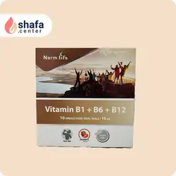 ویال خوراکی ویتامین B1 + B6 + B12 نورم لایف (10 عددی)