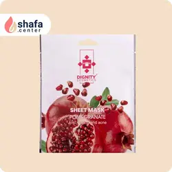 ماسک ورقه‌ای صورت دیگنیتی – عصاره انار – مناسب انواع پوست – 25 گرم