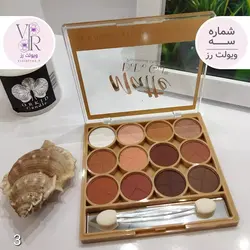 سایه چشم 12 رنگ dodo gril – تنوع رنگی خیره‌کننده، بافت نرم، پوشش یکنواخت – حجم کامل پالت - ویولت روز |