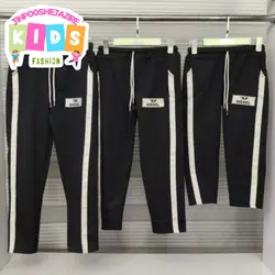 شلوار مشکی راسته بچگانه بغل نواردار - جین پوش جزیره