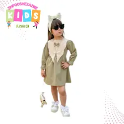 سارافون کتان دخترانه شیک