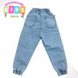 شلوار اسلش دخترانه کارشده جین کجراه