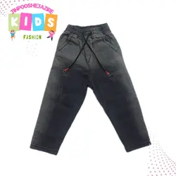 شلوار لی بچه‌گانه مام استایل جین اصل با شست بغل روشن - جین پوش جزیره