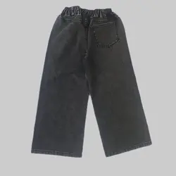 شلوار لی بگ ذغالی بچگانه - جین پوش جزیره