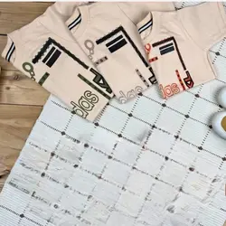 تیشرت بچه‌گانه نگین‌دار طرح adidas | اسپرت و خاص | پنبه‌ای درجه یک - جین پوش جزیره