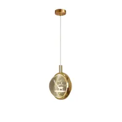 جدابترین لوستر آویز تکی وارداتی و پینترستی  با افکت نور زیبا / گوی آویز کریستالی در تنوع بالا