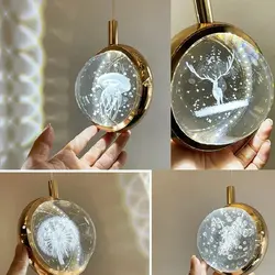 جدابترین لوستر آویز تکی وارداتی و پینترستی  با افکت نور زیبا / گوی آویز کریستالی در تنوع بالا