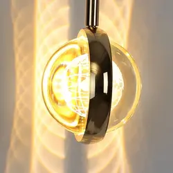 جدابترین لوستر آویز تکی وارداتی و پینترستی  با افکت نور زیبا / گوی آویز کریستالی در تنوع بالا