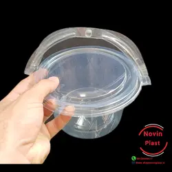 سطل شفاف دسته دار 1300 (پک 10عددی)