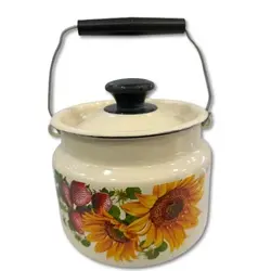 دبه روغن  لعابی 2 کیلویی طرح آفتابگردان کد 165