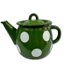 قوری لعابی یک لیتری رنگ سبز کد 131/1