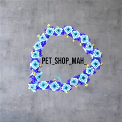 حلقه پا پلاک کبوتر زندان بافت چشم و نظر - پلاک منجوق چشم و نظر زنگوله دار بسته 2 عددی