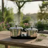 زودپز 6100 دوقلو 7 لیتری، 4 لیتری با درب شیشه ای