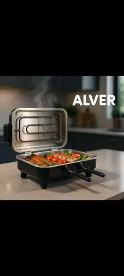 کباب پز آلور همه کاره برقی با ضمانتنامه کتبی