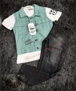 جلیقه شلوار پاییزه پسرانه برند ترک کد T۱۲۷