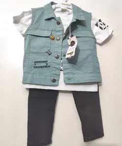 جلیقه شلوار پاییزه پسرانه برند ترک کد T۱۲۷