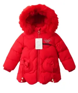 کاپشن قرمز پاپیونی دخترانه وارداتی کد g200