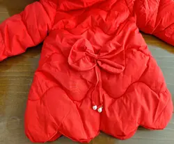 کاپشن قرمز پاپیونی دخترانه وارداتی کد g200