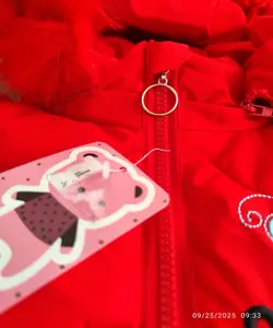 کاپشن قرمز پاپیونی دخترانه وارداتی کد g200