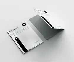 پوشه تبلیغاتی پشت طوسی(تک رنگ)