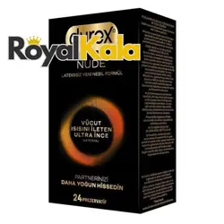 کاندوم دورکس مدل NUDE LATEX FREE بسته‌ 24 عددی