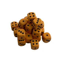 تاس کوبایی لبه گرد رنگ نارنجی