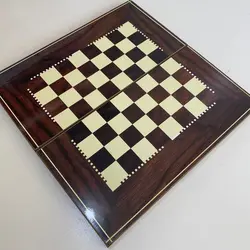 تخته نرد و شطرنج تمام ام دی اف طرح ستاره تیره