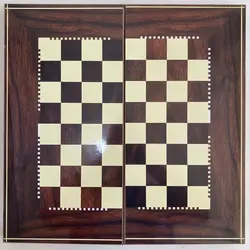 تخته نرد و شطرنج تمام ام دی اف طرح ستاره تیره