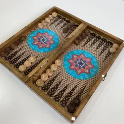 تخته نرد و شطرنج چوب روسی طرح تذهیب