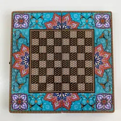 تخته نرد و شطرنج چوب روسی طرح تذهیب