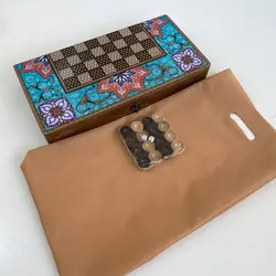 تخته نرد و شطرنج چوب روسی طرح تذهیب